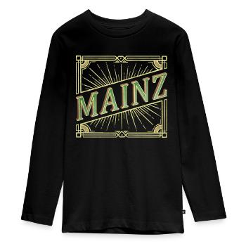 Mayence Allemagne Ville Police Vintage Rétro - T-shirt manches longues Premium Ado - noir - Devant - AI Model Kid Female (0cm)