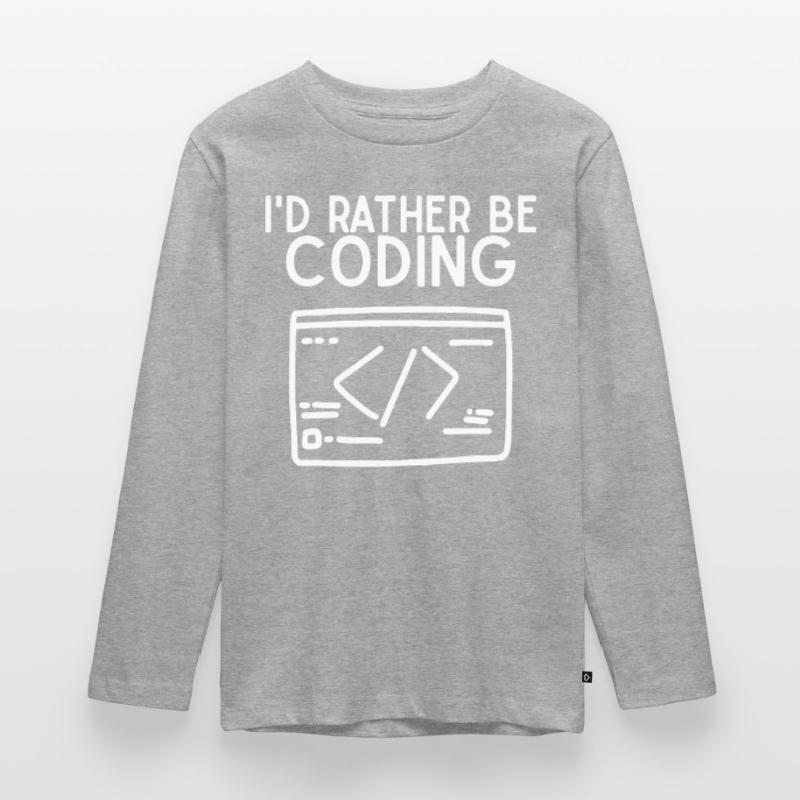 Je préfère coder T-shirt manches longues Premium Ado