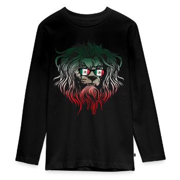 Mexico - Teenager Premium Organic Long Sleeve Shirt - black - Front - AI Model Kid Female (0cm)