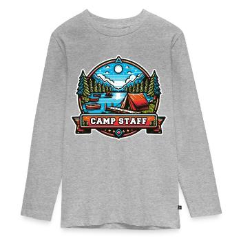 Camp Staff Holiday Camp Supervisor Working Holidays - Teenager Premium Organic Long Sleeve Shirt - heather grey - Front
