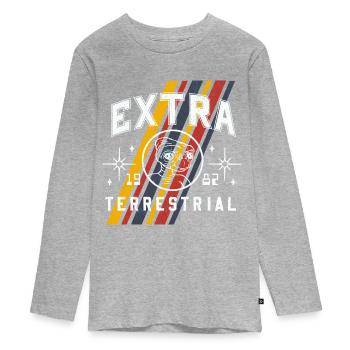 E.T. L'Extra-Terrestre 1982 Merch - T-shirt manches longues Premium Ado - gris chiné - Devant