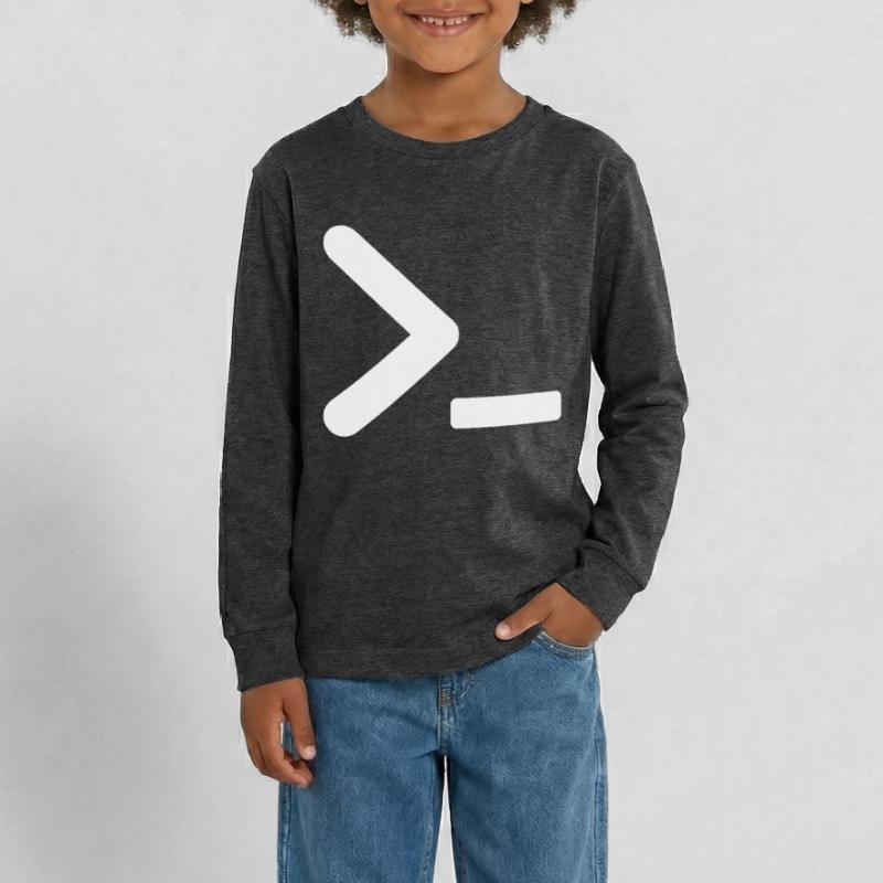 >_ OS-programmaprompt Tieners Premium Bio shirt met lange mouwen