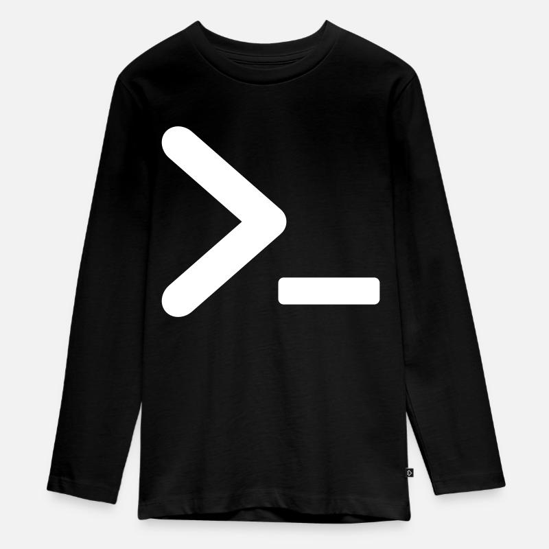 >_ invite du programme du système d’exploitation - T-shirt manches longues Premium Ado - noir