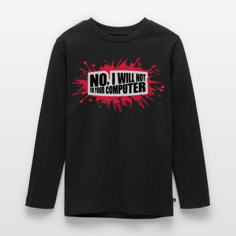 not fix your computer Teenager Premium Bio Langarmshirt