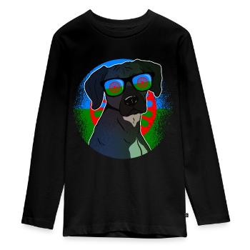 Roma - Teenager Premium Organic Long Sleeve Shirt - black - Front - AI Model Kid Female (0cm)