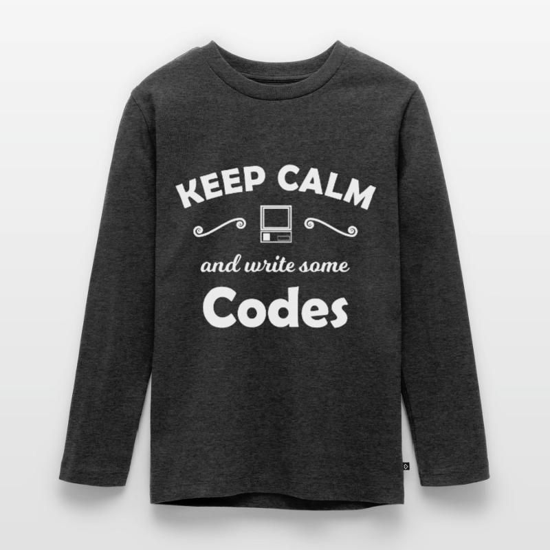 Code Programmierer Teenager Premium Bio Langarmshirt
