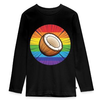 Noix de LGBTQ - T-shirt manches longues Premium Ado - noir - Devant - AI Model Kid Female (0cm)