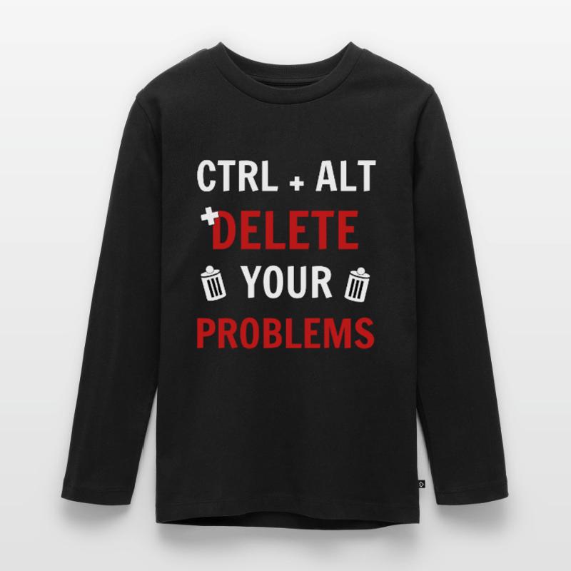 Ctrl + Alt + delete your problems programmierer Teenager Premium Bio Langarmshirt