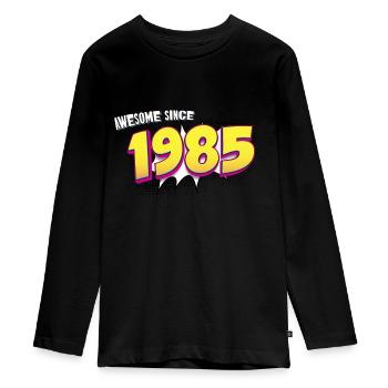 Rétro 38e anniversaire dans le style Pop Art Comic Book - T-shirt manches longues Premium Ado - noir - Devant - AI Model Kid Female (0cm)