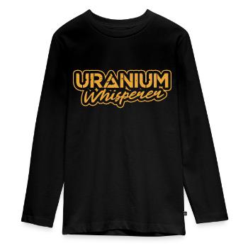 Chuchoteur d’uranium | Énergie nucléaire - T-shirt manches longues Premium Ado - noir - Devant - AI Model Kid Female (0cm)