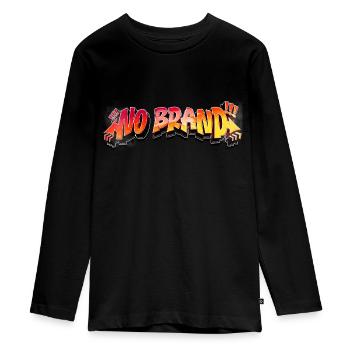 No Brand - Graffiti - Teenager Premium Organic Long Sleeve Shirt - black - Front - AI Model Kid Female (0cm)