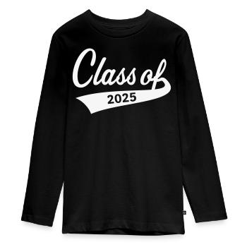 Classe de 2025 (Classe de diplôme) - T-shirt manches longues Premium Ado - noir - Devant - AI Model Kid Female (0cm)