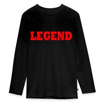 Legend - T-shirt manches longues Premium Ado - noir - Devant - AI Model Kid Female (0cm)