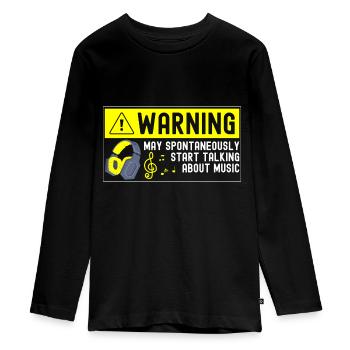 Dj Party Songs Genre - T-shirt manches longues Premium Ado - noir - Devant - AI Model Kid Female (0cm)
