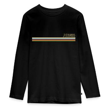 Magic: The Gathering Logo Mit Farben Der Magie - Teenager Premium Bio Langarmshirt - Schwarz - Vorne - AI Model Kid Female (0cm)