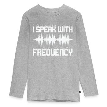 Funk Amateur Funker Funken Radio Hobby Gift - Teenager Premium Organic Long Sleeve Shirt - heather grey - Front