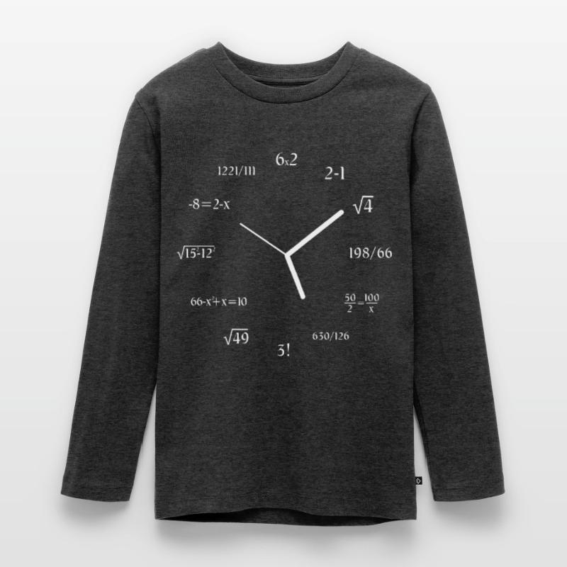 Math Clock Math Meme Math Lover Joke Math T-shirt manches longues Premium Ado