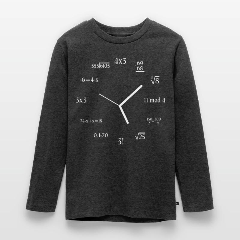 Equation Formula Math Meme Math Jokes Math Clock Teenager Premium Bio Langarmshirt