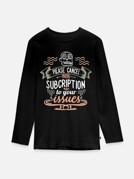 Motivationsspruch, Problemlösung, lustiger Spruch - Teenager Premium Bio Langarmshirt - Schwarz