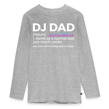 DJ Performance - Teenager Premium Organic Long Sleeve Shirt - heather grey - Front