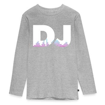 DJ Performance - Teenager Premium Organic Long Sleeve Shirt - heather grey - Front