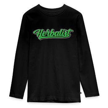 Herboriste herbes aromatiques - T-shirt manches longues Premium Ado - noir - Devant - AI Model Kid Female (0cm)