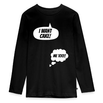 Frauen Neue Mama Mama Ankündigung Schwangerschaft Eltern - Teenager Premium Bio Langarmshirt - Schwarz - Vorne - AI Model Kid Female (0cm)