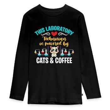 Lab Technician This Laboratory Technician Medical - Teenager Premium Bio Langarmshirt - Schwarz - Vorne - AI Model Kid Female (0cm)