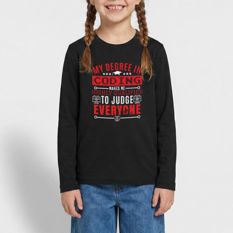 Coding Humor Coder Programmierer Teenager Premium Bio Langarmshirt