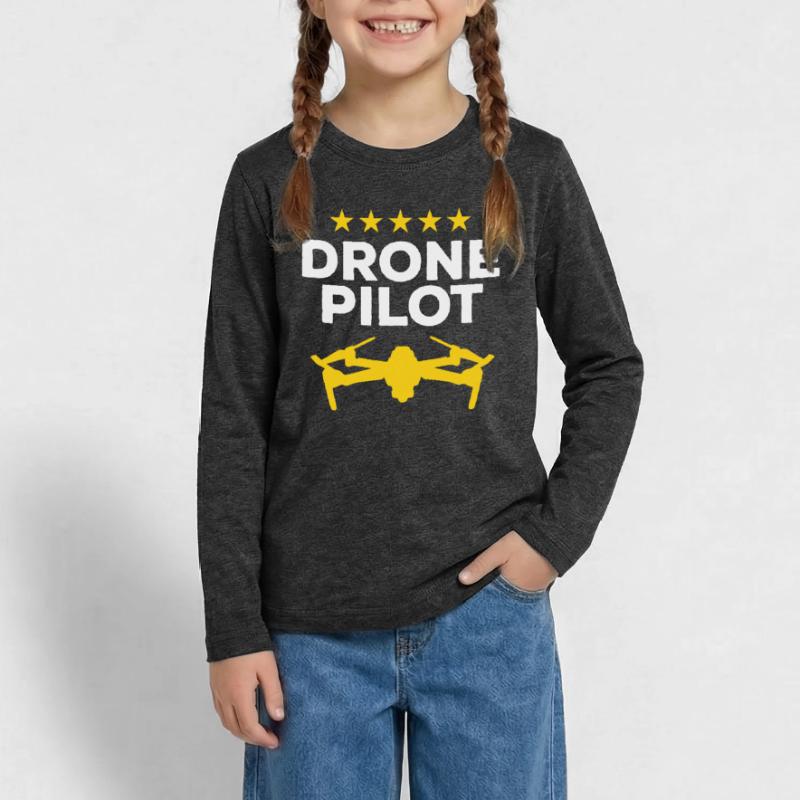 Drone Pilot Multicopter Drones - Funny Drone Pilot Teenager Premium Organic Long Sleeve Shirt