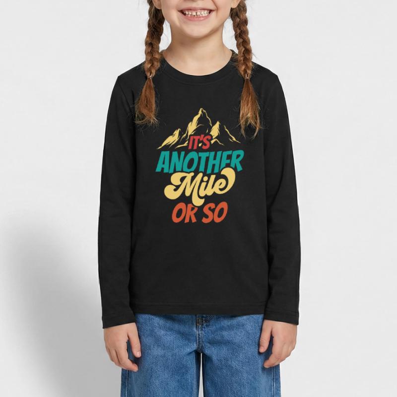 Eine Weitere Meile Oder So Wanderung Halbe Meile Teenager Premium Bio Langarmshirt