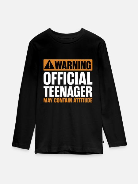 13 Anniversaire Officiel Adolescent Garçon 13 ans Math 13ème B - Premium økologisk langærmet T-shirt til teenagere - sort