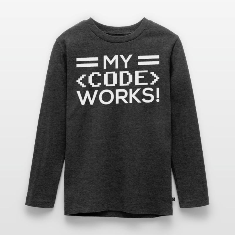 My Code Works Programming Coding Coder T-shirt manches longues Premium Ado