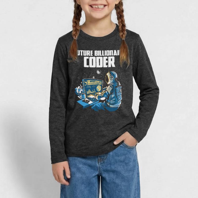 Future billionaire coder Teenager Premium Organic Long Sleeve Shirt