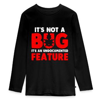 Développeur Web Développement de sites Web Programmeur informatique - T-shirt manches longues Premium Ado - noir - Devant - AI Model Kid Female (0cm)