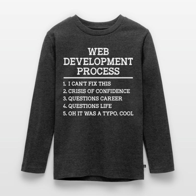 Webentwickler Website-entwicklung It-programmierer Teenager Premium Bio Langarmshirt