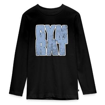 Conseil du gymnase - T-shirt manches longues Premium Ado - noir - Devant - AI Model Kid Female (0cm)