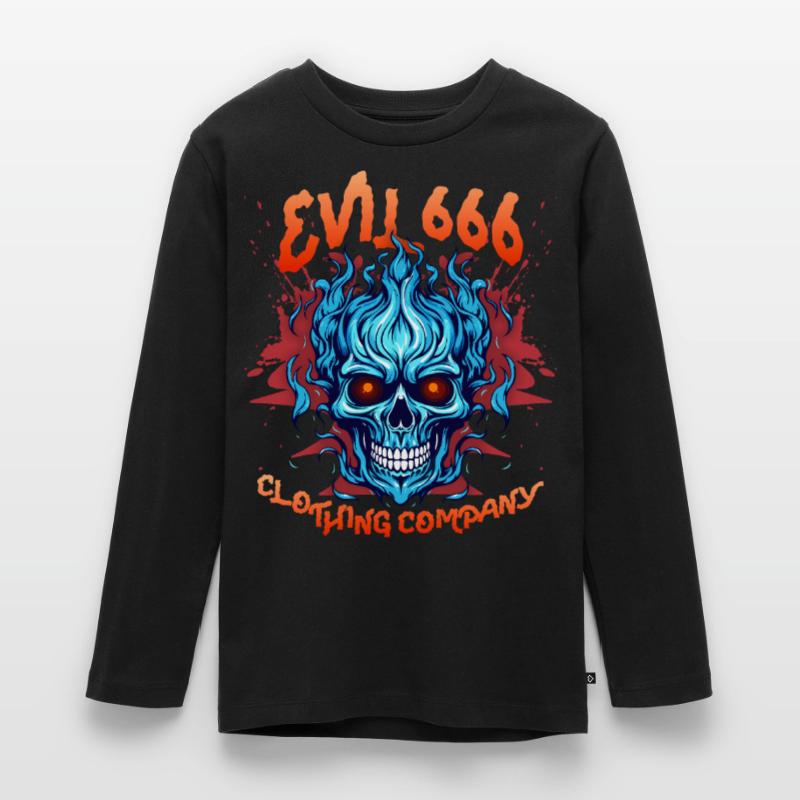 Devil Devil, Evil 666, Comic Devil Satan Saying Teenager Premium Organic Long Sleeve Shirt