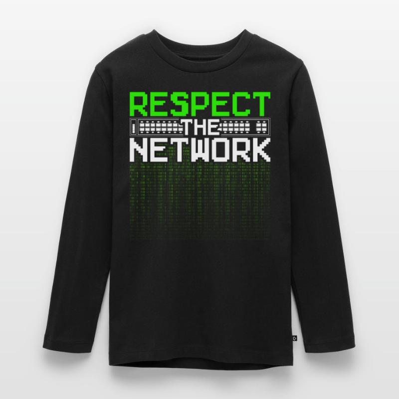 Network Administrator Respect The Network Teenager Premium Organic Long Sleeve Shirt