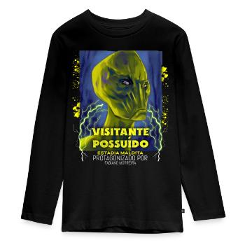 Alien Movie Poster, Aliens, Aliens - Teenager Premium Organic Long Sleeve Shirt - black - Front - AI Model Kid Female (0cm)
