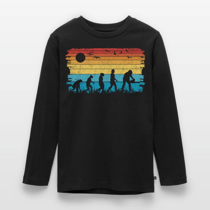 Tree Cutter Evolution Axe Forester Forester Teenager Premium Organic Long Sleeve Shirt