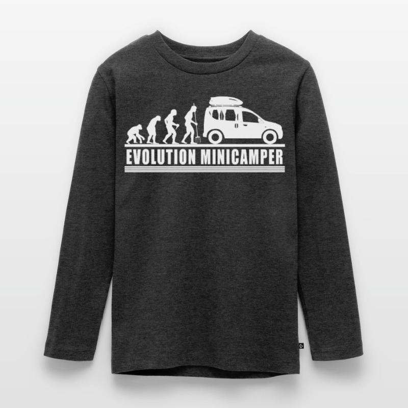 Evolution Minicamper Camping-Camper Microcamper Teenager Premium Bio Langarmshirt