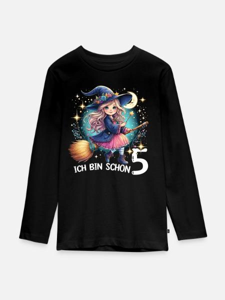 I'm already 5 - Teenager Premium Organic Long Sleeve Shirt - black