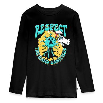 Phobie nucléaire Mysophobie - T-shirt manches longues Premium Ado - noir - Devant - AI Model Kid Female (0cm)