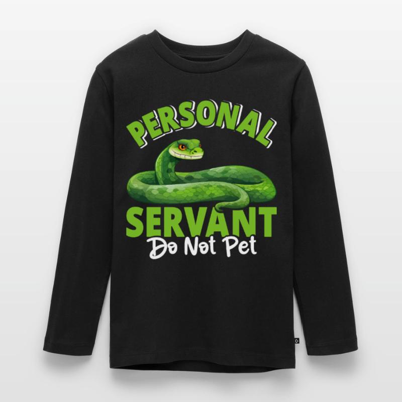 Green Tree Python Teenager Premium Organic Long Sleeve Shirt