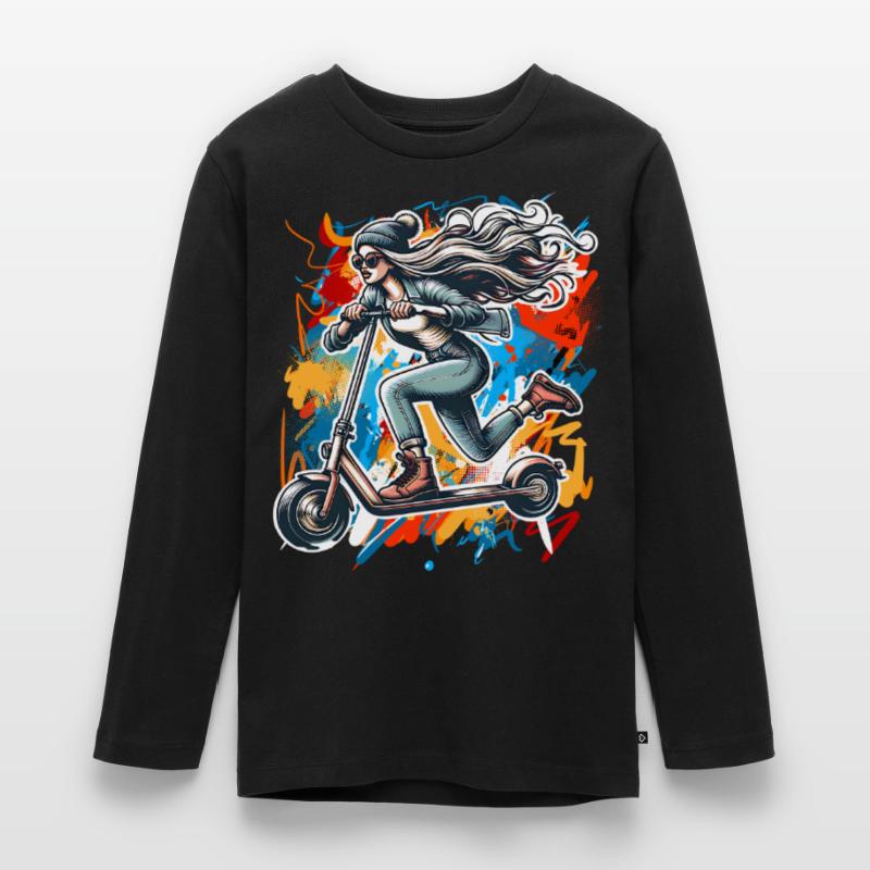 Kick Scooters E-Scooters E-Scooters Teenager Premium Organic Long Sleeve Shirt