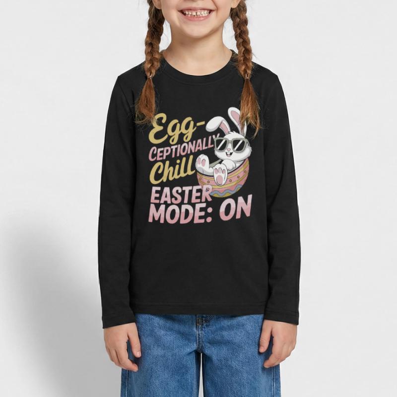 Egg-ceptionally Chill – Ostergeschenkidee Teenager Premium Bio Langarmshirt