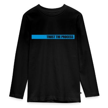 trust the process Zitat - Teenager Premium Bio Langarmshirt - Schwarz - Vorne - AI Model Kid Female (0cm)