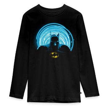 DC Comics Originals Batman Contour Neon - T-shirt manches longues Premium Ado - noir - Devant - AI Model Kid Female (0cm)