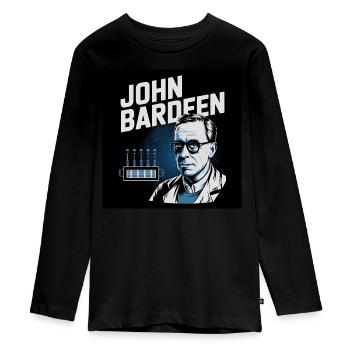 Patrimoine de l’humanité - John Bardeen - T-shirt manches longues Premium Ado - noir - Devant - AI Model Kid Female (0cm)